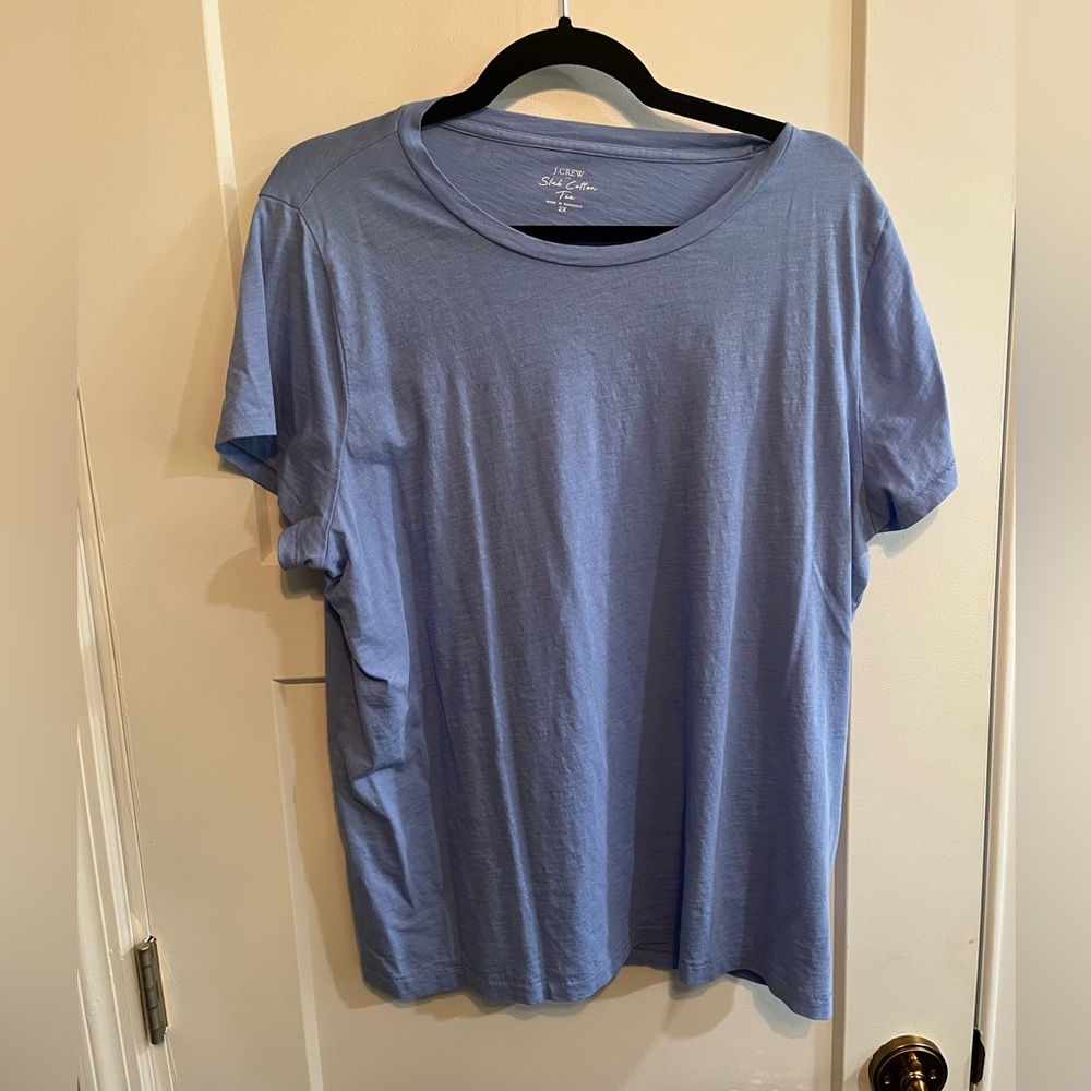 J. Crew Light Blue Short Sleeve Tee